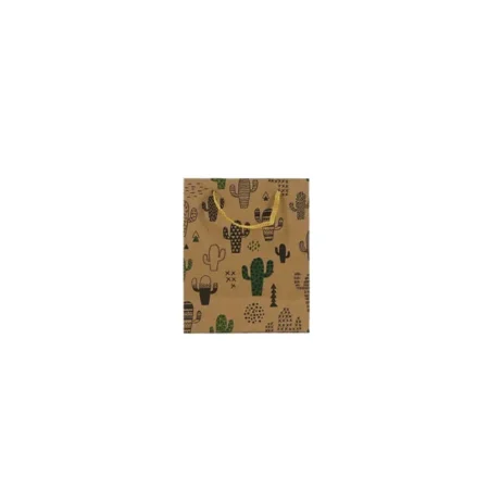ΟΙΚΟΛΟΓΙΚΗ ΣΑΚΟΥΛΑ ΧΑΡΤΙΝΗ ΚΑΚΤΟΙ 11.5x14x6cm 12/ΣΑΚ - Κασπω