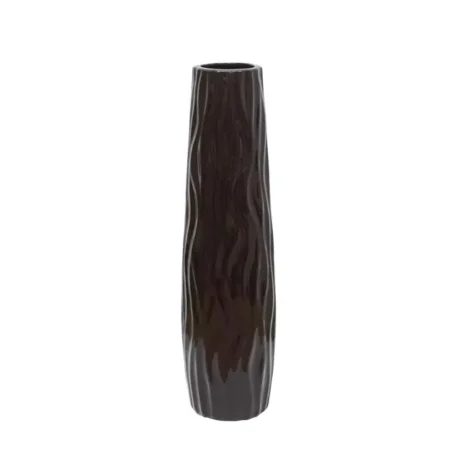ΒΑΖΟ ΕΠΙΔΑΠΕΔΙΟ ΚΑΦΕ ΥΑΛΩΜΕΝΟ ΚΥΜΑΤΑ - Φ17x58cm - Κασπω