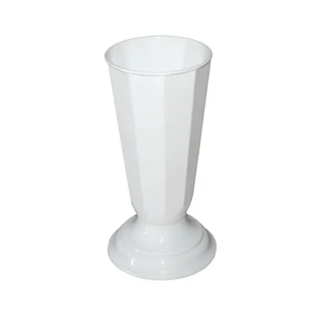 ΑΝΘΟΔΟΧΕΙΟ ΛΕΥΚΟ ΠΛΑΣΤΙΚΟ FLAKON SZWED - Φ16x39cm - Κασπω