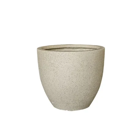 ΚΑΣΠΩ FIBER CLAY ΜΠΕΖ-ΓΡΑΝΙΤΗ ΣΤΡΟΓΓΥΛΟ ΜΕΓΑΛΟ Φ45x39cm - Κασπω