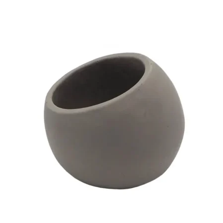 ΚΑΣΠΩ ΣΤΡΟΓΓΥΛΟ ΛΟΞΟ ΓΚΡΙ ΦΩΛΙΑ ΜΕΓΑΛΟ 18x17x15cm  1/8ΚΙΒ - Κασπω