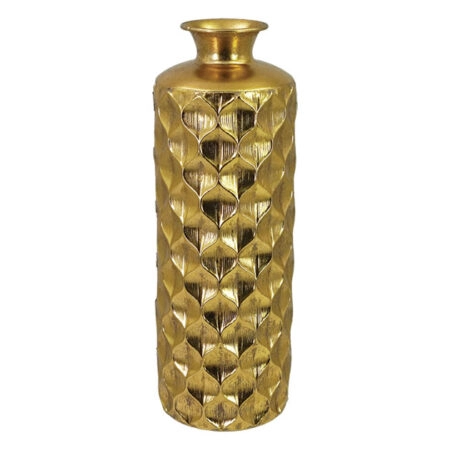 ΜΕΤΑΛΛΙΚΟ ΒΑΖΟ-ΜΠΟΥΚΑΛΙ ΧΡΥΣΟ Φ17x49cm 4/ΚΙΒ - Κασπω