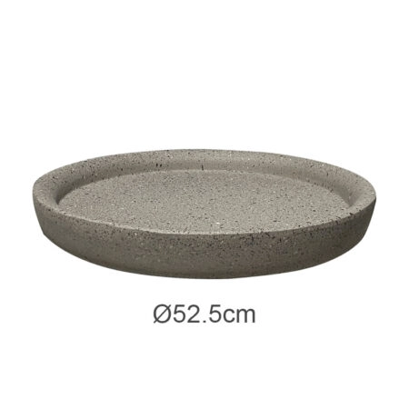 ΠΙΑΤΟ FIBER CLAY ΜΟΚΚΑ-ΜΠΕΖ ΓΡΑΝΙΤΗ ΣΤΡΟΓΓΥΛΟ ΓΙΑ ΚΑΣΠΩ - Φ52.5x4.5cm 5/ΚΙΒ - 
