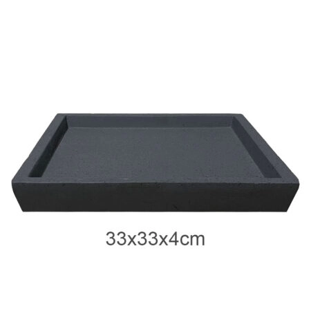 ΠΙΑΤΟ FIBER CLAY ΑΝΘΡΑΚΙ ΓΡΑΝΙΤΗ ΤΕΤΡΑΓΩΝΟ ΓΙΑ ΚΑΣΠΩ - 33x33x4cm 5/ΚΙΒ - 