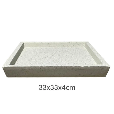 ΠΙΑΤΟ FIBER CLAY ΜΠΕΖ-ΓΡΑΝΙΤΗ ΤΕΤΡΑΓΩΝΟ ΓΙΑ ΚΑΣΠΩ - 33x33x4cm 5/ΚΙΒ - 