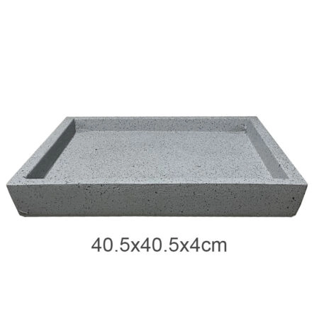 ΠΙΑΤΟ FIBER CLAY ΓΚΡΙ ΓΡΑΝΙΤΗ ΤΕΤΡΑΓΩΝΟ ΓΙΑ ΚΑΣΠΩ - 40.5x40.5x4cm 5/ΚΙΒ - 