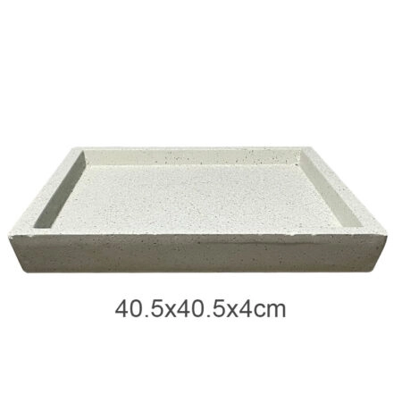 ΠΙΑΤΟ FIBER CLAY ΜΠΕΖ-ΓΡΑΝΙΤΗ ΤΕΤΡΑΓΩΝΟ ΓΙΑ ΚΑΣΠΩ - 40.5x40.5x4cm 5/ΚΙΒ - 