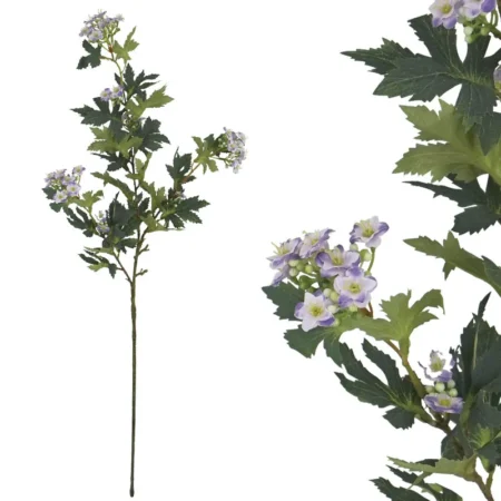 ΚΛΑΔΙ ΠΡΑΣΙΝΟ ΜΕ ΑΝΘΑΚΙΑ ΕΚΡΟΥ/ΜΩΒ - Υ76cm 24/288ΚΙΒ - Κασπω