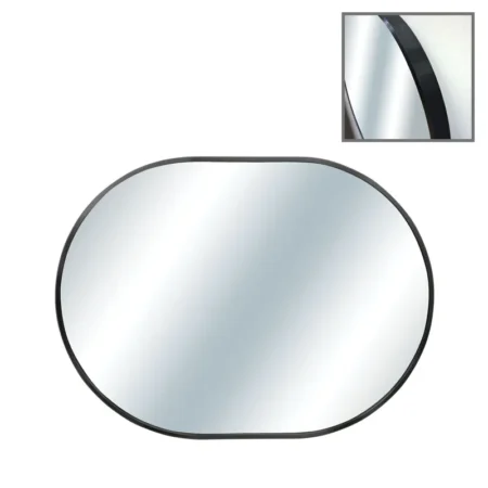 ΚΑΘΡΕΦΤΗΣ ΟΒΑΛ ΕΠΙΤΟΙΧΙΟΣ ΜΑΥΡΟ ΠΛΑΙΣΙΟ ΑΛΟΥΜΙΝΙΟΥ - 50x70x4cm 1/6ΚΙΒ - Κασπω