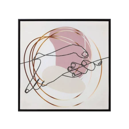 ΠΙΝΑΚΑΣ ΚΑΜΒΑΣ ΜΕ ΚΟΡΝΙΖΑ ΧΕΡΙΑ ΕΝΩΜΕΝΑ - 60x60cm 8/ΚΙΒ - Κασπω