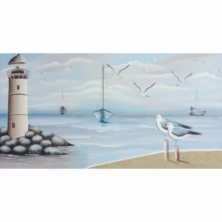 ΠΙΝΑΚΑΣ ΚΑΜΒΑΣ ΦΑΡΟΣ ΜΕ ΓΛΑΡΟΥΣ - 120x63cm 1/ΚΙΒ - Κασπω