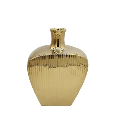 ΒΑΖΟ ΚΕΡΑΜΙΚΟ ΧΡΥΣΟ  ΡΙΓΕΣ 22,3x14,5x30CM 8/box - Κασπω