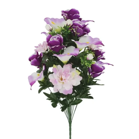ΜΠΟΥΚΕΤΟ ΜΩΒ ΜΙΞ ΤΡΙΑΝΤΑΦΥΛΛΟ-ΚΑΛΛΑΣ X24 - Y58cm 12/48ΚΙΒ - Κασπω