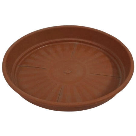 ΠΙΑΤΟ ΓΛΑΣΤΡΑΣ Φ43cm ΚΑΦΕ ΠΛΑΣΤΙΚΟ PODSTAWKI TERAKOTA - Κασπω