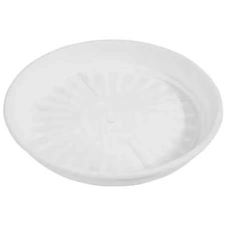 ΠΙΑΤΟ ΓΛΑΣΤΡΑΣ Φ43cm ΛΕΥΚΟ ΠΛΑΣΤΙΚΟ PODSTAWKI TERAKOTA - Κασπω