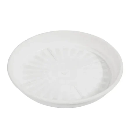 ΠΙΑΤΟ ΓΛΑΣΤΡΑΣ Φ38cm ΛΕΥΚΟ ΠΛΑΣΤΙΚΟ PODSTAWKI TERAKOTA - Κασπω