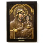 ΞΥΛΙΝΗ ΑΝΑΓΛΥΦΗ ΕΙΚΟΝΑ ΠΑΝΑΓΙΑ ΙΕΡΟΣΟΛΥΜΙΤΙΣΣΑ - 32.5x43.5cm