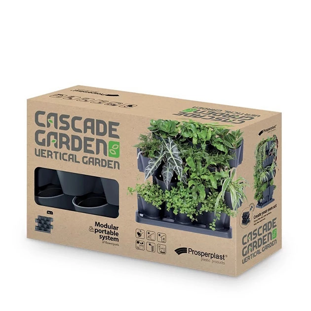 ΓΛΑΣΤΡΑΚΙΑ X12 ΕΠIΔΑΠΕΔΙΑ ΑΝΘΡΑΚΙ CASCADE GARDEN 68.5x19x54.6cm 1/1ΚΙΒ