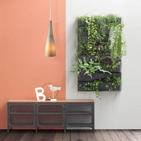 ΖΑΡΝΤΙΝΙΕΡΑ Χ2 ΕΠΙΤΟΙΧΗ ΑΝΘΡΑΚΙ CASCADE GARDEN WALL 78x19x35cm - Κασπω Sticky 3