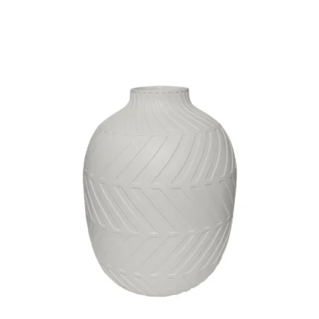 FIBERGLASS ΒΑΖΟ ΛΕΥΚΟ ΜΑΤ / ΑΝΑΓΛΥΦΟ ΜΟΤΙΒΟ - Φ34x45cm 1/ΚΙΒ - Κασπω