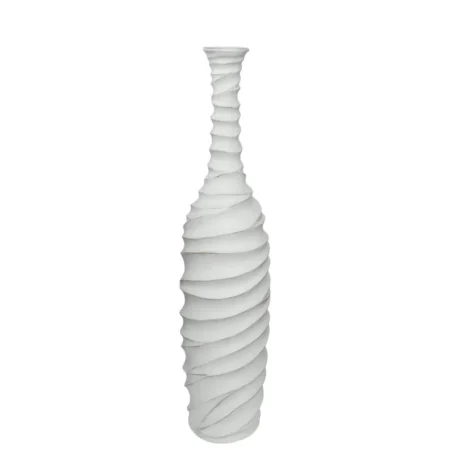 FIBERGLASS ΒΑΖΟ ΛΕΥΚΟ ANTIKΕ / ΚΥΜΑΤΙΣΤΟ - Φ24x110cm 1/KIB - Κασπω
