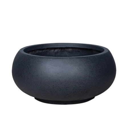 ΚΑΣΠΩ FIBERCLAY LARGE ΜΑΥΡΟ ΓΡΑΝΙΤΗ ΣΤΡΟΓΓΥΛΟ ΓΑΒΑΘΑ - Φ55x25cm - 