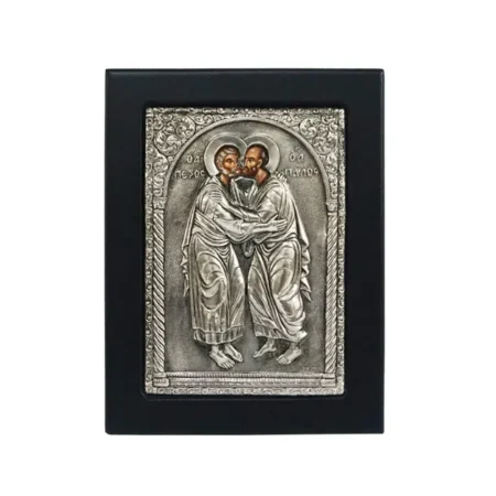ΕΙΚΟΝΑ ΑΣΗΜΕΝΙΑ ΑΓ. ΠΕΤΡΟΣ-ΠΑΥΛΟΣ 11x14cm - 