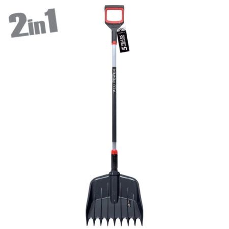 ΤΣΟΥΓΚΡΑΝΑ-ΦΤΥΑΡΙ 2 ΣΕ 1 ΜΑΥΡΟ RAKE LOADER - 38.5x146cm 10/240ΚΙΒ - Κασπω