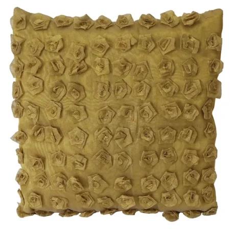ΜΑΞΙΛΑΡΙ ΧΡΥΣΟ ΤΕΤΡΑΓΩΝΟ ΜΕ ΑΝΘΑΚΙΑ 40x40cm - Κασπω