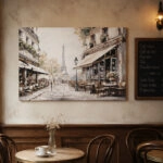 ΠΙΝΑΚΑΣ ΚΑΜΒΑΣ ΚΑΦΕ ΣΤΟ ΠΑΡΙΣΙ - 100x70cm 6/KIB