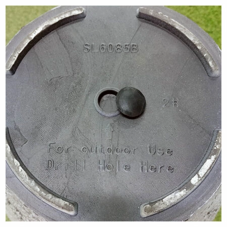 STONE POLYRESIN ΚΑΣΠΩ ΜΕ ΠΙΑΤΟ ΓΚΡΙ ΦΘΑΡΜΕΝΟΣ ΒΡΑΧΟΣ ΜΕΣΑΙΟ - Φ43x60cm -  Sticky 1