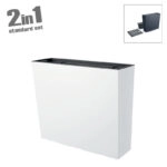 ΖΑΡΝΤΙΝΙΕΡΑ (2 σε 1) ΛΕΥΚΟ URBI CASE T - 58x18x49.8cm 1/3ΚΙΒ