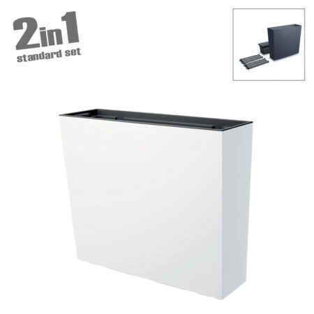 ΖΑΡΝΤΙΝΙΕΡΑ (2 σε 1) ΛΕΥΚΟ URBI CASE T - 58x18x49.8cm 1/3ΚΙΒ - Κασπω