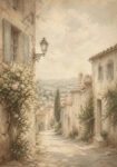 Πίνακας σε Καμβά VINTAGE DARK ACADEMIA ALLEY