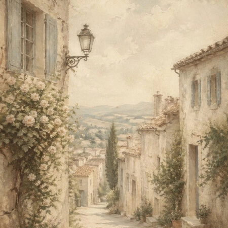 Πίνακας σε Καμβά VINTAGE DARK ACADEMIA ALLEY - Vintage Sticky 5
