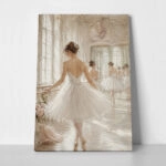 Πίνακας σε Καμβά VINTAGE DARK ACADEMIA BALLERINAS