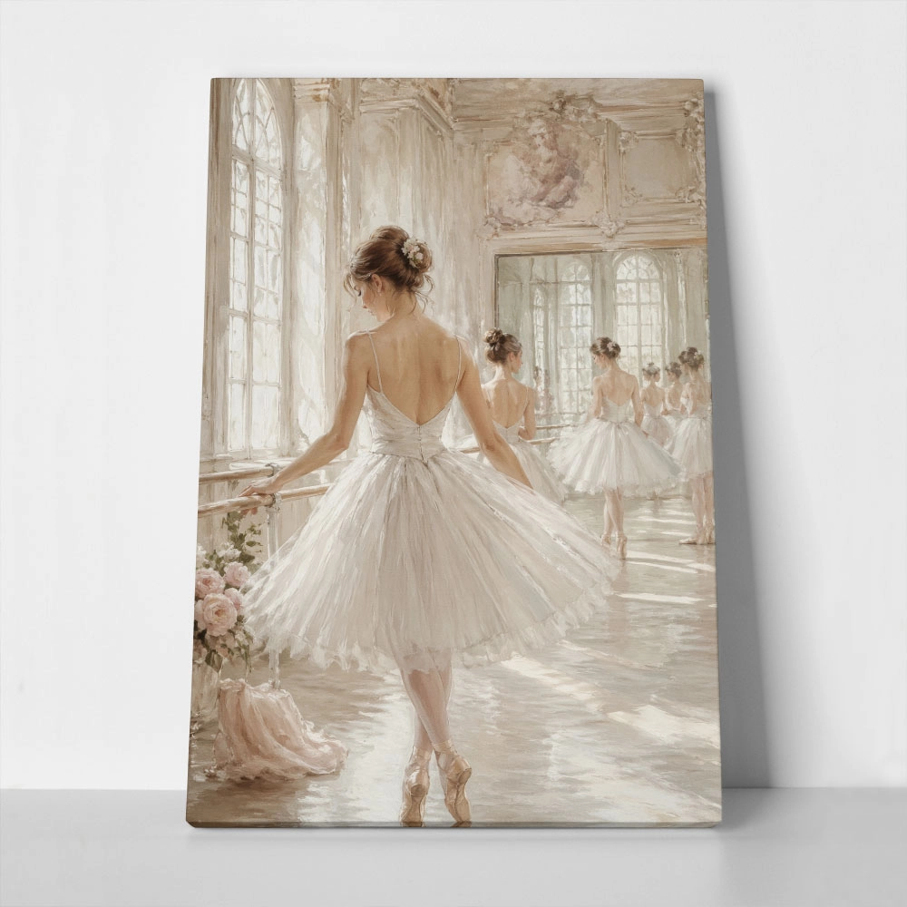 Πίνακας σε Καμβά VINTAGE DARK ACADEMIA BALLERINAS
