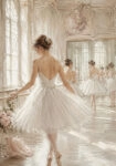 Πίνακας σε Καμβά VINTAGE DARK ACADEMIA BALLERINAS