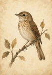 Πίνακας σε Καμβά VINTAGE DARK ACADEMIA BIRD 11