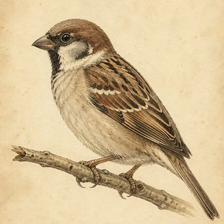 Πίνακας σε Καμβά VINTAGE DARK ACADEMIA BIRD 12 - Vintage Sticky 5