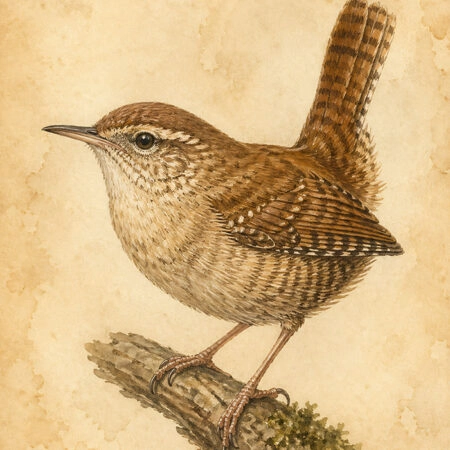 Πίνακας σε Καμβά VINTAGE DARK ACADEMIA BIRD 13 - Vintage Sticky 5