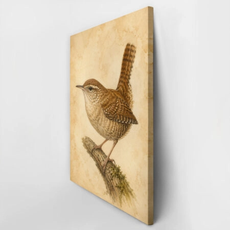 Πίνακας σε Καμβά VINTAGE DARK ACADEMIA BIRD 13 - Vintage Sticky 2