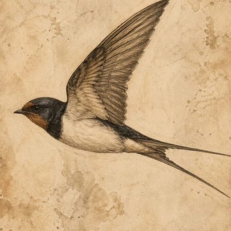 Πίνακας σε Καμβά VINTAGE DARK ACADEMIA BIRD 5 -  Sticky 5