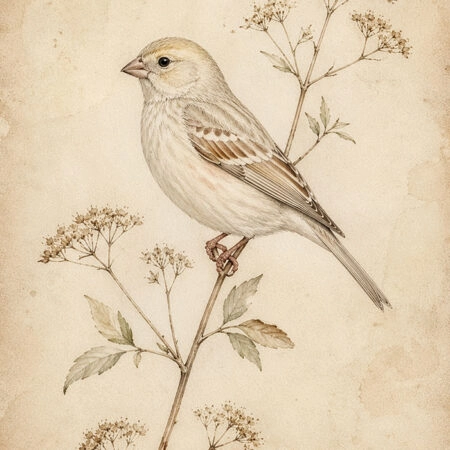 Πίνακας σε Καμβά VINTAGE DARK ACADEMIA BIRD 7 -  Sticky 5