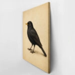 Πίνακας σε Καμβά VINTAGE DARK ACADEMIA BIRD 8