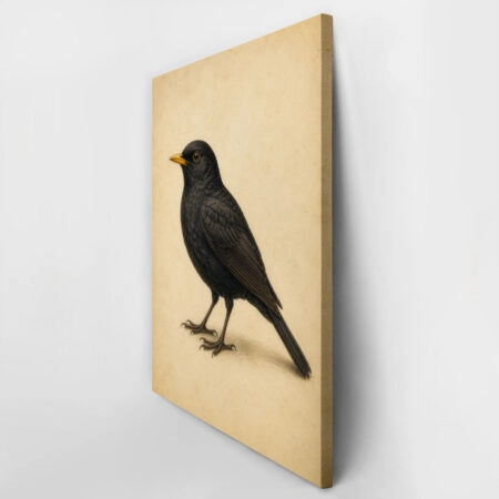 Πίνακας σε Καμβά VINTAGE DARK ACADEMIA BIRD 8 -  Sticky 2