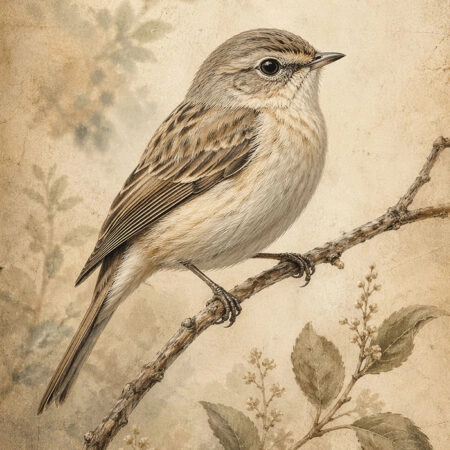 Πίνακας σε Καμβά VINTAGE DARK ACADEMIA BIRD - Vintage Sticky 5