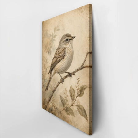 Πίνακας σε Καμβά VINTAGE DARK ACADEMIA BIRD - Vintage Sticky 2