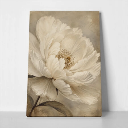 Πίνακας σε Καμβά VINTAGE DARK ACADEMIA BLOSSOM - Vintage