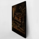 Πίνακας σε Καμβά VINTAGE DARK ACADEMIA BOOKS 2